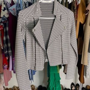 Patterned Zipper Jacket | Size : S